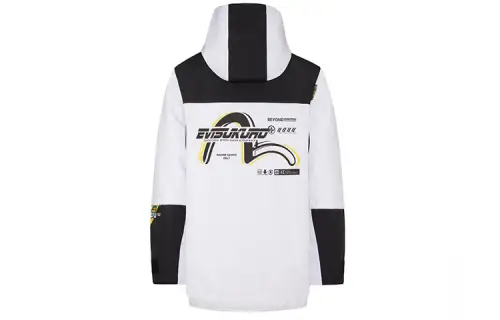 EVISU Jackets Men's Black/White Hooded Moderate Other
