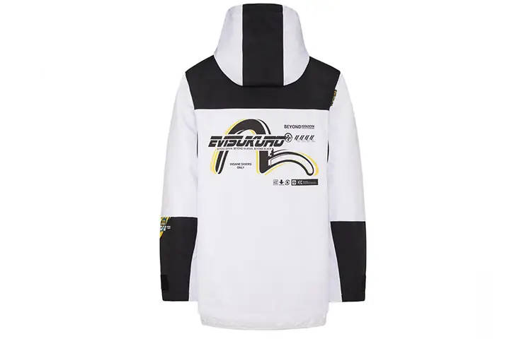 EVISU Jackets Men's Black/White Hooded Moderate Other