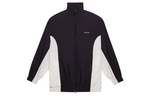 Balenciaga Logo Zip Up Windbreaker Jacket