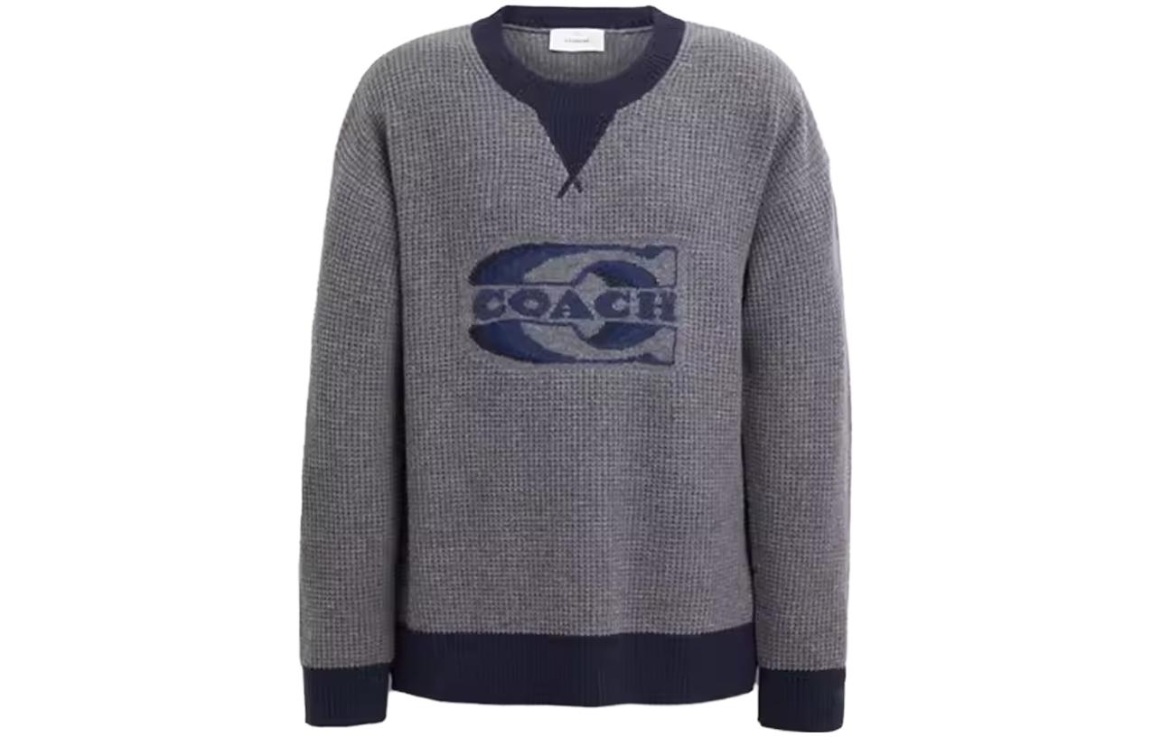 Мужской свитер COACH SS23 Logo (бежевый)