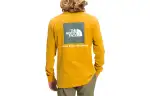 THE NORTH FACE T Shirts Men's Yellow Crew Neck Moderate Straight Fit