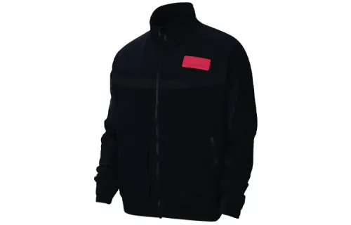 Jordan Jackets Men's Black Stand Collar Moderate Other