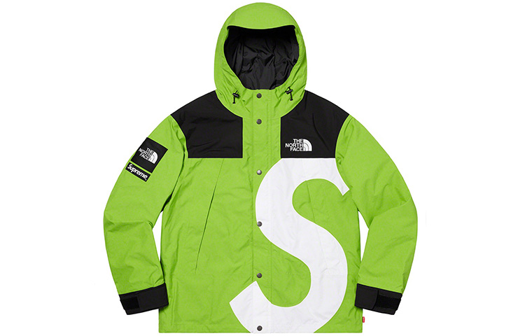Унисекс куртка Supreme x the north face s logo mountain jacket (черно-белая) — фото 5