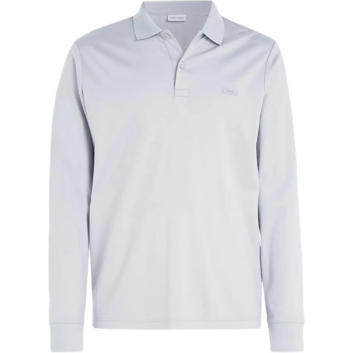 CALVIN KLEIN Polo Shirt Europe Version Men's Silver