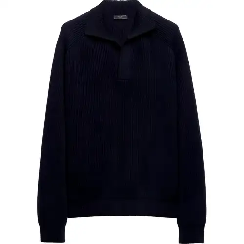 PRADA SS24 Cashmere Sweater Men's Blue