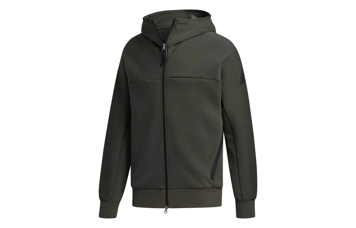 Adidas Jackets Men's Deep Earthy Brown Hooded Moderate Other