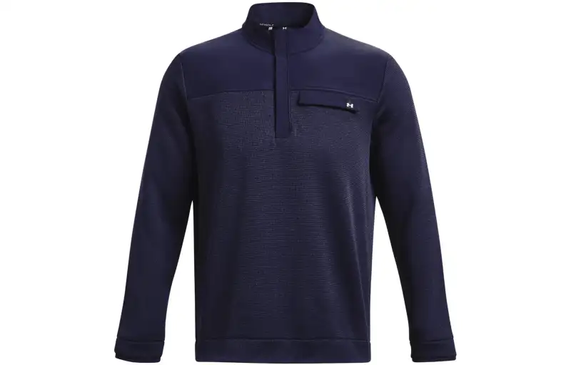 Under Armour Storm Sweaters Men's Navy Blue Stand Collar Moderate Other