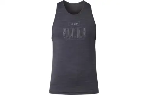 Reebok Tank Tops Men's Black Crew Neck Moderate Racerback