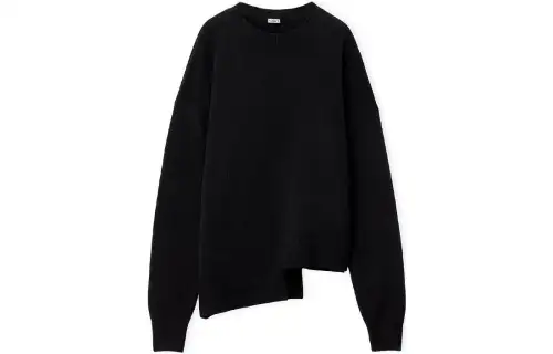 LOEWE Sweaters Men's Black Crew Neck Moderate Other