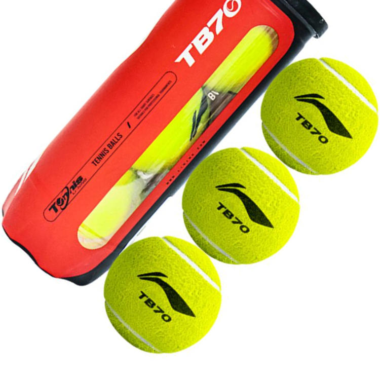 Li Ning TB70 Tennis Balls Wool Training Ball Indoor Yellow