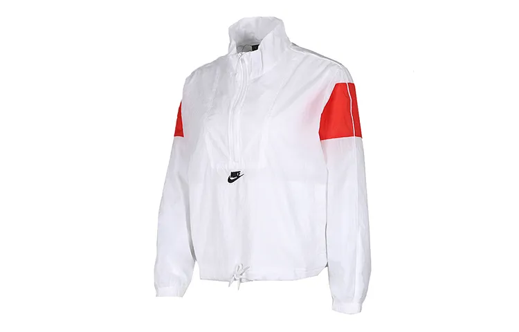 Nike Jackets Unisex White Red Stand Collar Moderate Other
