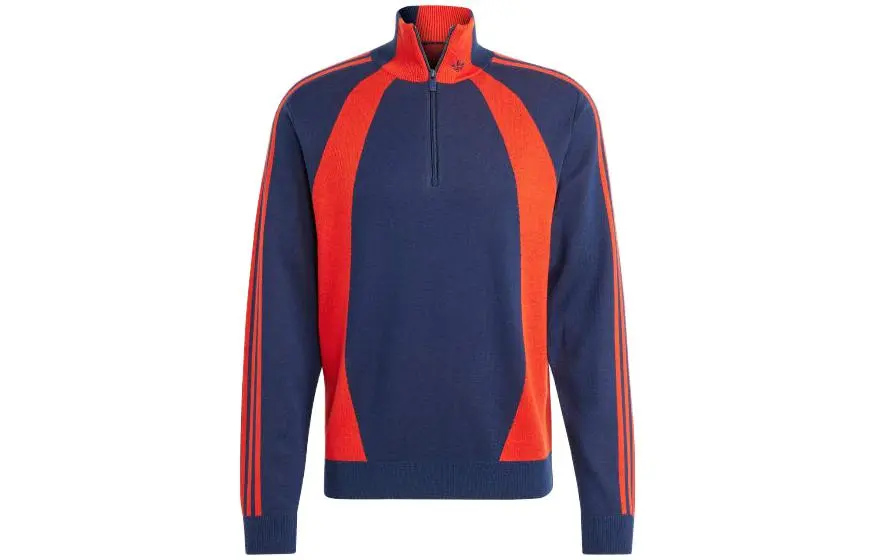 Adidas Originals Sweaters Men's Blue Stand Collar Moderate Other