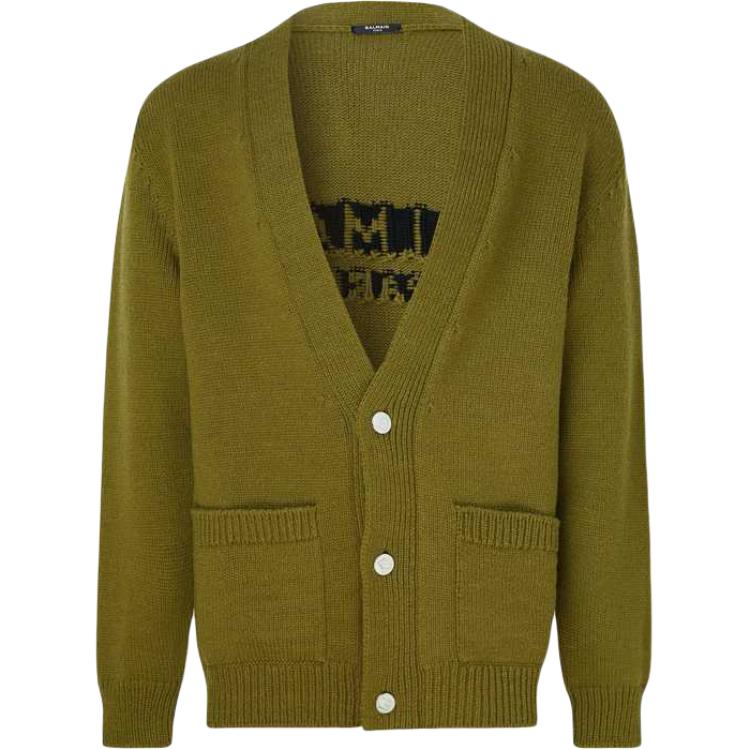 Кардиган BALMAIN (зеленый)