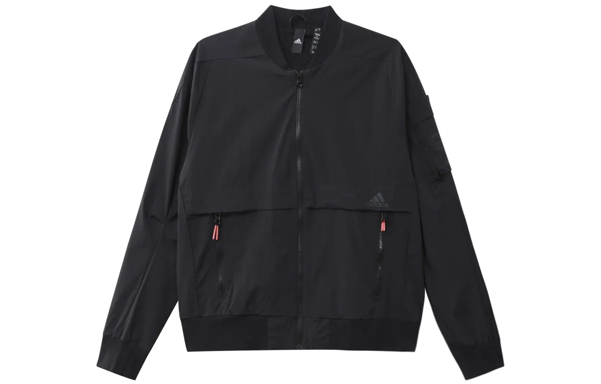 Adidas Jackets Men's Black Stand Collar Moderate