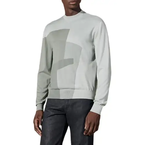 HERMES SS24 Cashmere Sweater Men's Bright Gray