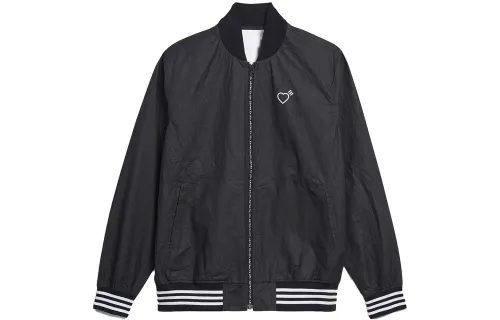 Adidas Originals X HUMAN MADE T/T TYVEK HM Jackets Men's Black Baseball Collar Moderate Other