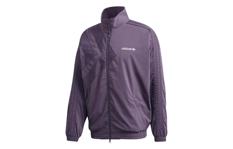 Adidas Originals PASTEL TRACK Jackets Men's Purple Stand Collar Moderate Other