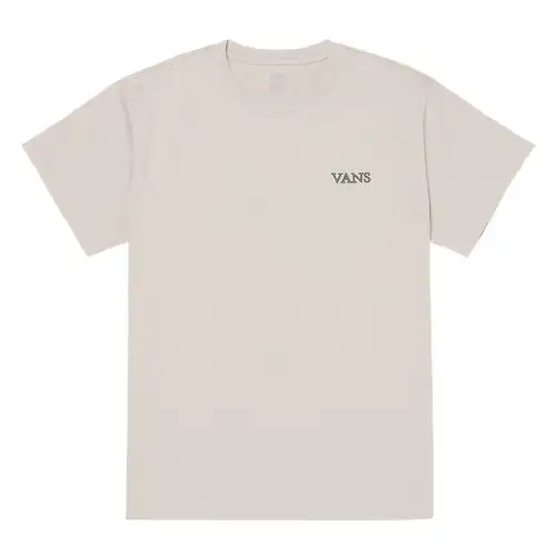 Vans T Shirts Unisex Beige Crew Neck Moderate Straight Fit