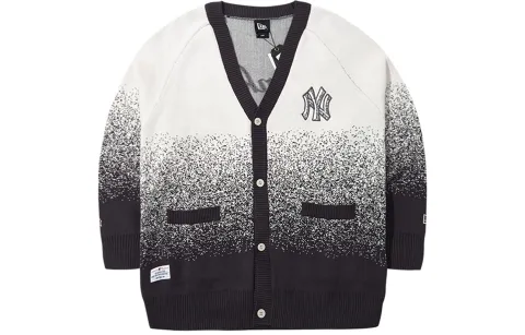 New Era Knitted Fabric Cardigan Unisex Black