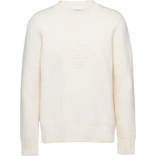 Prada Logo Inlat Crewneck Jumper