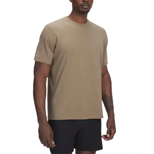 Under Armour IconCharged Cotton T Shirt Men's Khaki