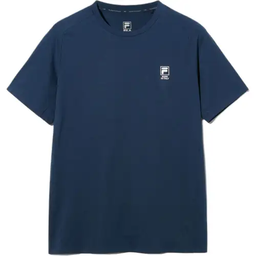 FILA T Shirts Unisex Blue Crew Neck