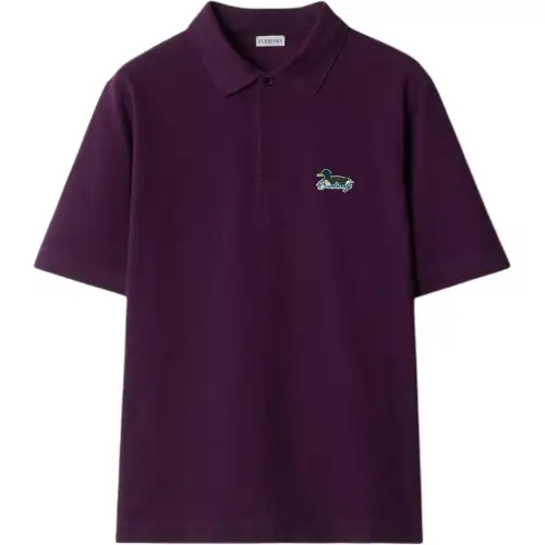 Burberry Polo Shirt Men's Violet