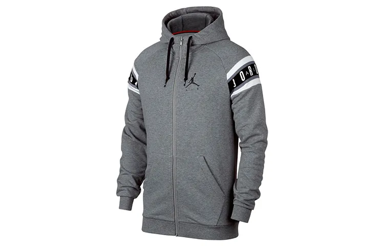 Jordan Jumpman Jackets Men's Gray Hooded Moderate Other