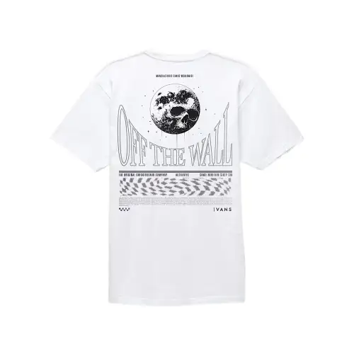 Vans Moon Skull T Shirt T Shirt Men's White