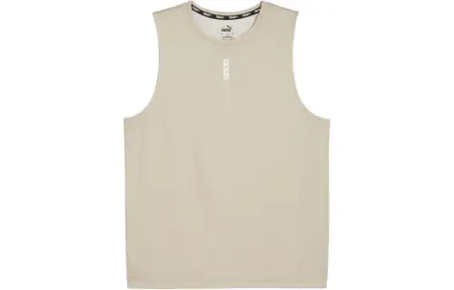 PUMA Tank Tops Men's Apricot Crew Neck Moderate Other