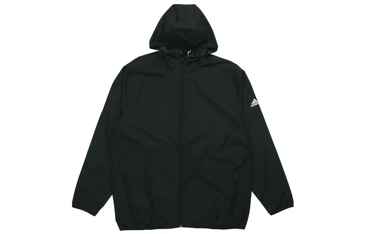 Adidas Jackets Men's Black Hooded Moderate Other
