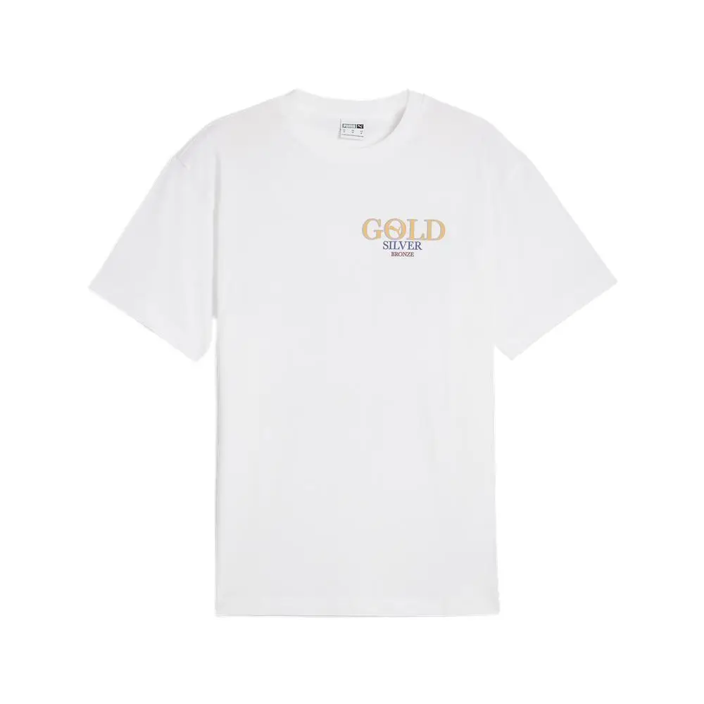 PUMA GRAPHICS T Shirt Unisex White 02