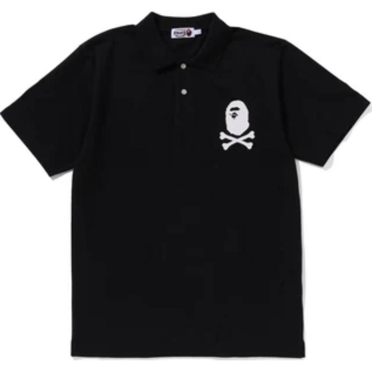 Мужская футболка A BATHING APE Polo (черная)