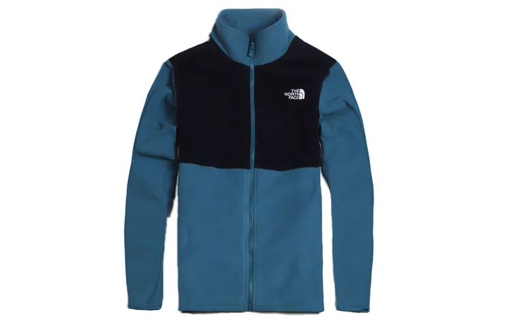 THE NORTH FACE Jackets Men's Blue Stand Collar Moderate Straight Fit