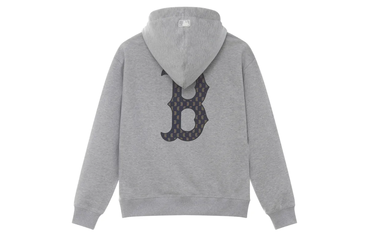 MLB MONOGRAM Collection Boston Red Sox 24FW Hoodie Unisex Heather Gray