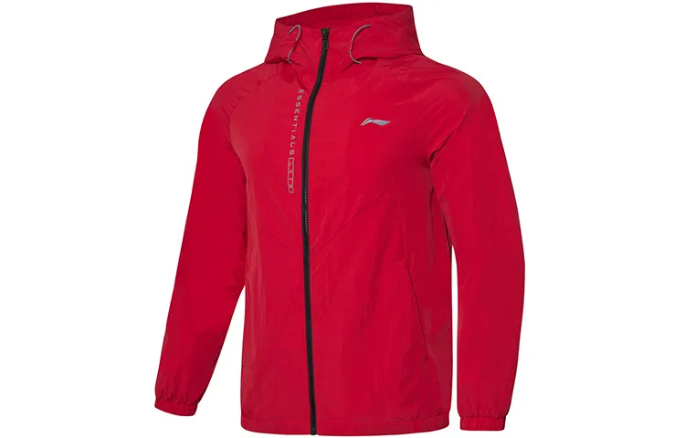 Li Ning Jackets Men's Bull Red Hooded Moderate Other
