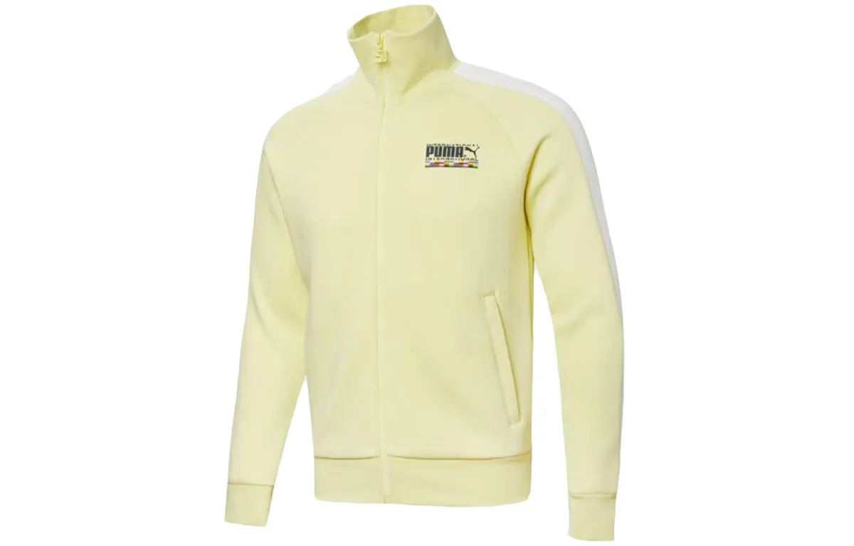 PUMA Jackets Men's Yellow Stand Collar Moderate Other