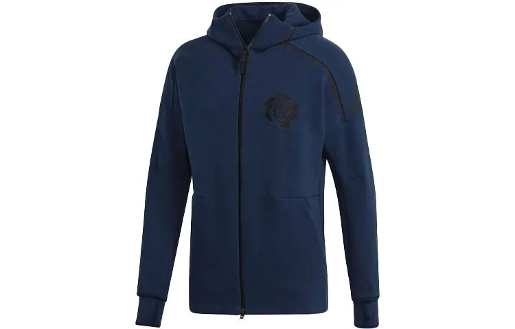 Adidas Z.N.E Jackets Men's College Navy Hooded (Non-detachable) Moderate Straight Fit