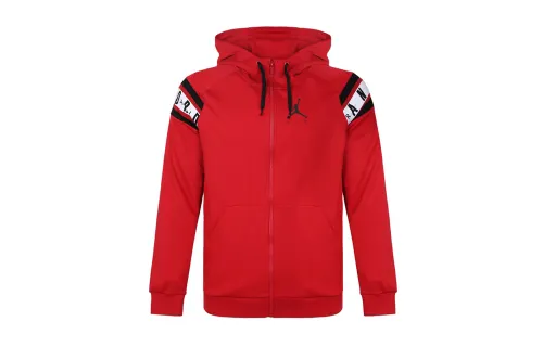Jordan Jackets Men's Red Hooded Moderate Other