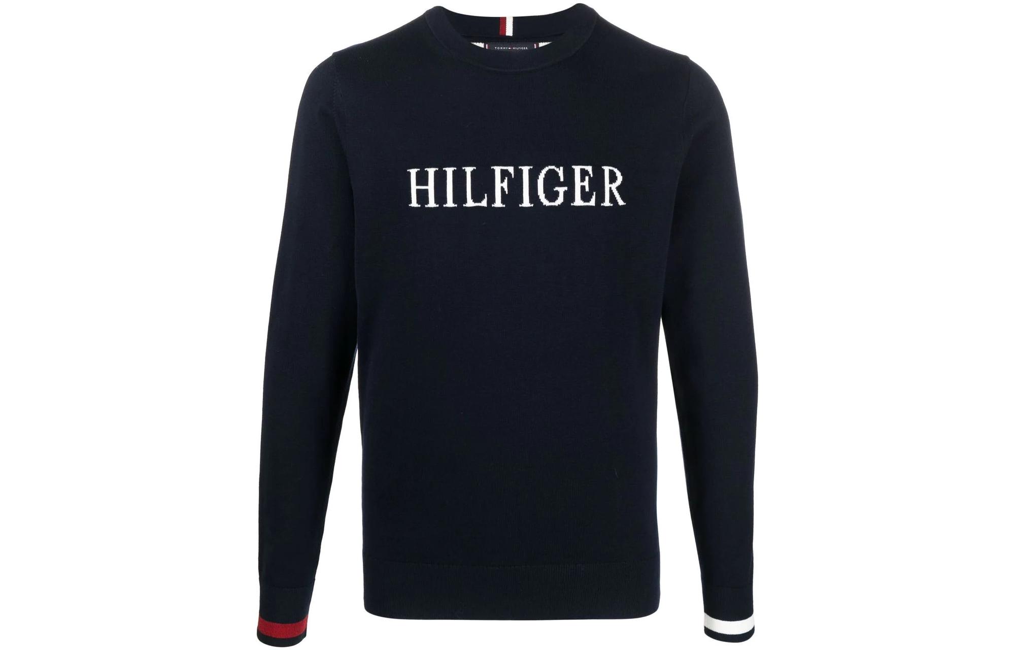 Tommy Hilfiger Knitwear Men's Marine Blue Crew Neck Other