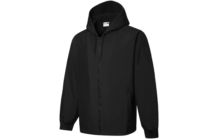 PUMA Jackets Men's Black Hooded (Non-detachable) Moderate Straight Fit