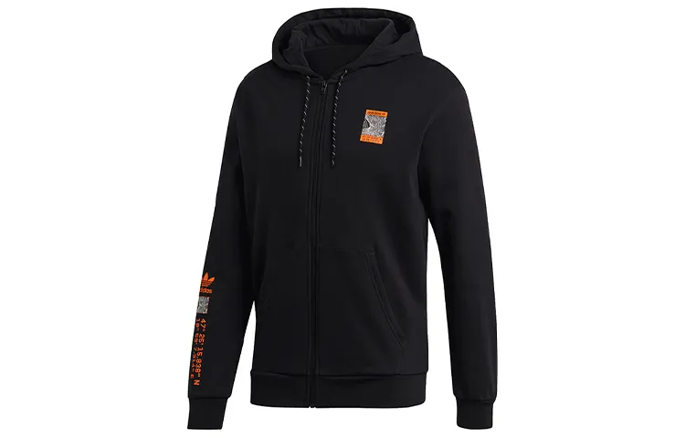 Adidas Originals Jackets Men's Black Hooded Moderate Other
