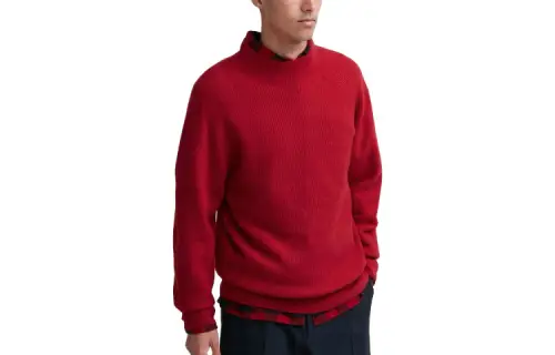 UNIQLO Knitwear Men's 16 Red Turtleneck Moderate Other