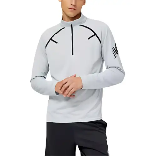 New Balance Raglan Sleeve T Shirt Men's Lightweight Aluminum