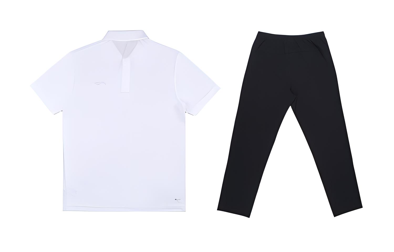 LiNing Clothing Sets Men’s White+Black