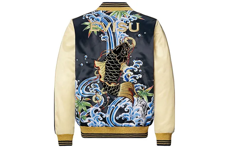 EVISU Jackets Men's Baseball Collar Moderate Other