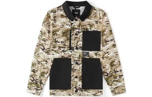Vans Jackets Men's Camouflage Lapel Moderate Workwear