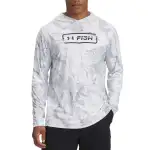 Under Armour Fish ProIso Chill Camo Sweatshirt Men's White Gray