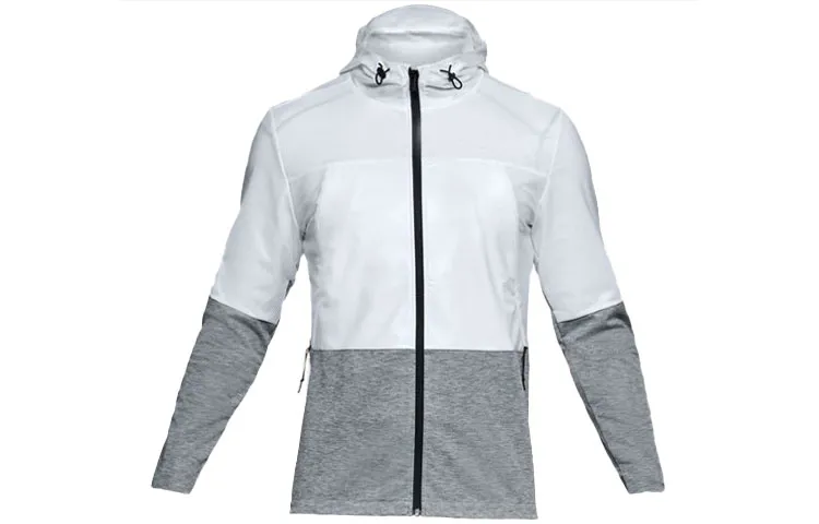 Under Armour Jackets Men's White Hooded (Non-detachable) Moderate Straight Fit