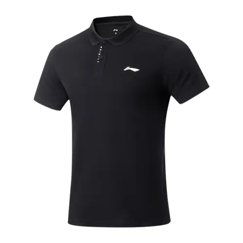 Li Ning Fitness Series Polo Shirt Men's Black